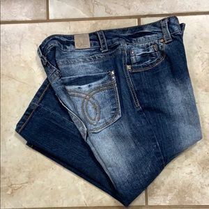 Paris Blue Denim Capris